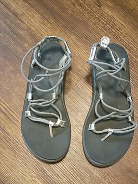 Teva Voya Infinity Metallic Straps Cushion Footbed 8m Boho Festival Picnic